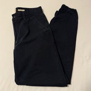 Men's Pants Koto Cotton Size 31 Dark Navy Blue Jogger Chinos Drawstring Slim